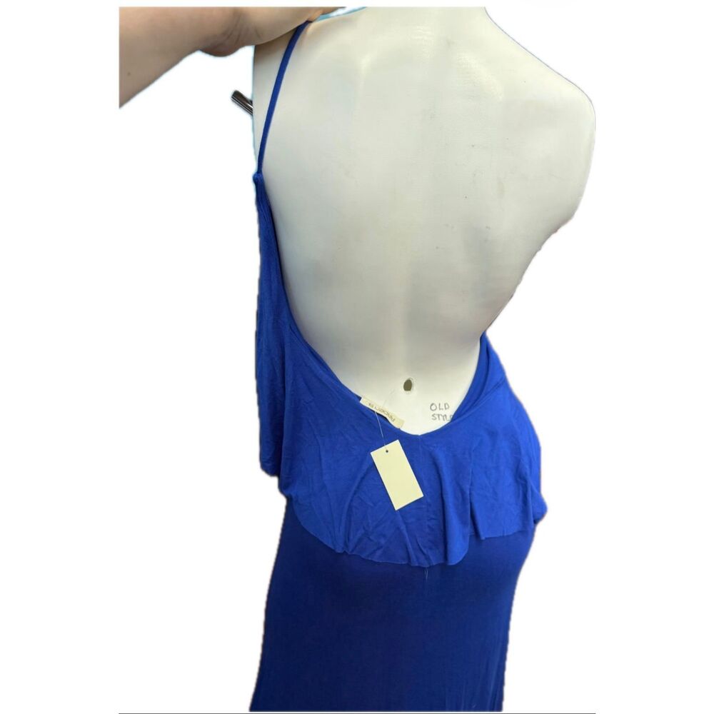 Arden B Royal Blue Maxi Dress women’s Size XS Open back Strappy - Picture 4 of 7